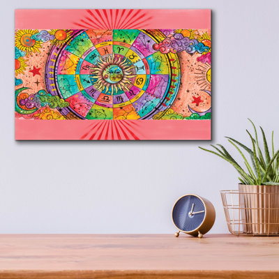 Bungalow Rose 'Zodiac Constellations' by Dean Russo Acrylic Glass Wall Art, ACR-50658