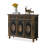 Black Solid + Manufactured Wood Shoe Storage Bench