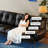 Black Genuine Leather Modular Sofa cushion couch