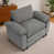 Chenille gris pâle