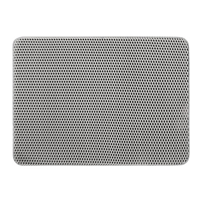 Tapis pour litière pour chat, tapis de piégeage double couche en nid d'abeille, imperméable et facile à nettoyer (60 x 45 cm)