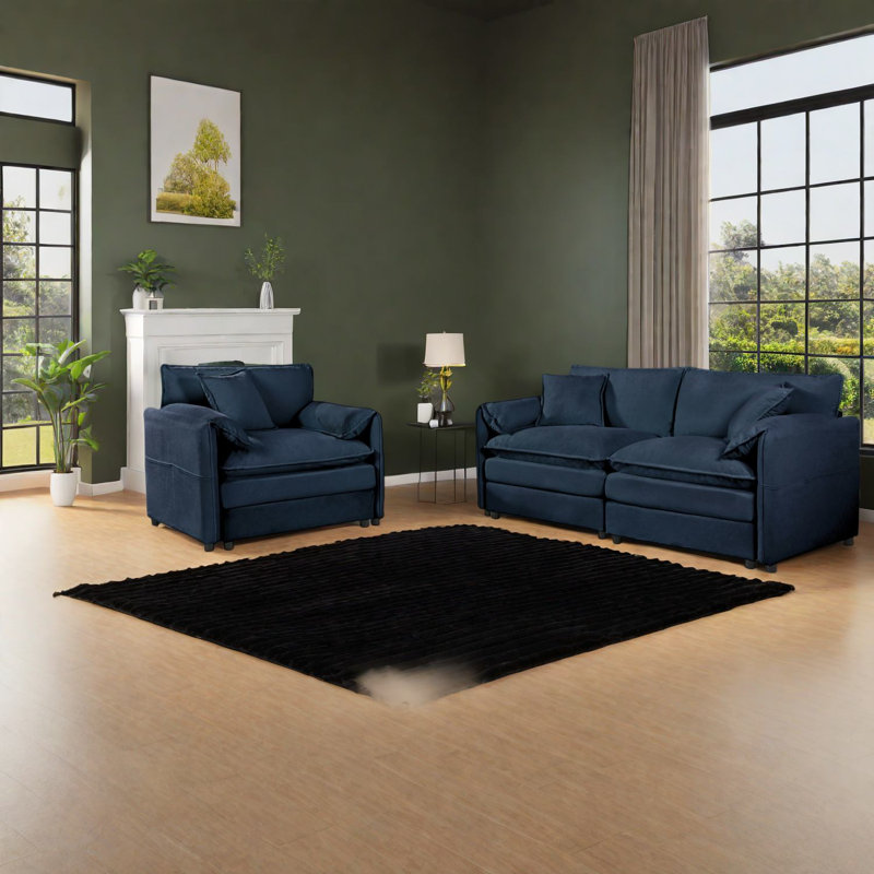 Luxury Modular Sofas In Chenille, Modern Design For Versatile Spaces