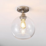 Chused Glass Semi Flush Mount