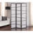 3-Panel Screen Room Divider, Black