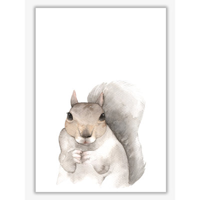 Forest Friends, Cute Squirrel - Painting