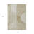 3' X 5' Taupe Beige And Tan Geometric Washable Indoor Outdoor Area Rug
