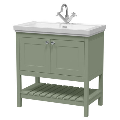Bexley 830mm Single Bathroom Vanity with Integrated Fireclay Basin