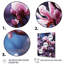 Magnolias mauves mystiques, impression sur toile-184623715-184623714