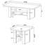 Ensemble de tables basses 3 pièces Salton