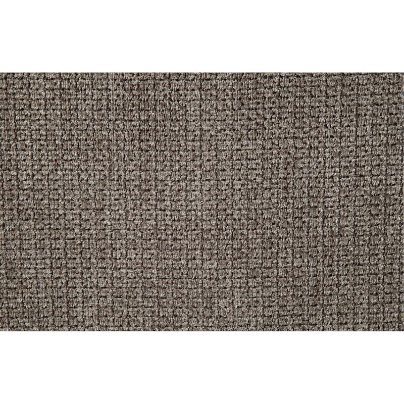 Canapé modulaire en lin brun 4 pièces avec coussins décoratifs