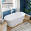 Baignoire de trempage autoportante en acrylique 59,8 "X 28,7"