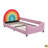 Upholstered Twin Daybed Low To The Ground Design Cute Style Princess Bed