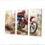 «Red Moto X Mayhem», art mural noir-107190138-107190136