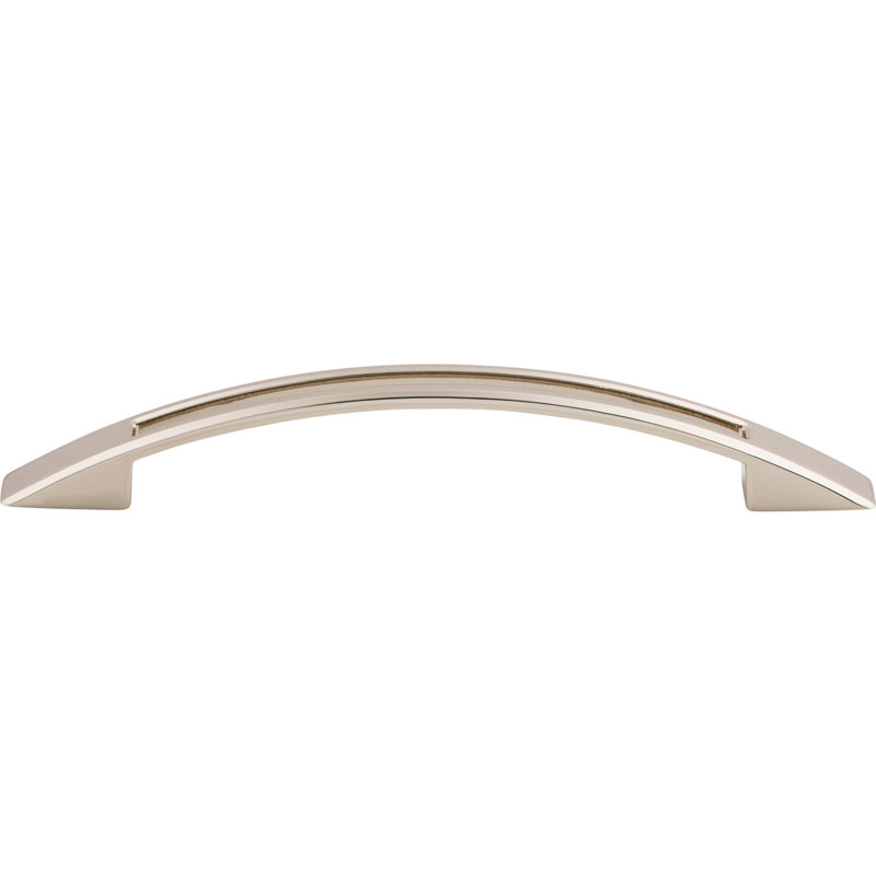 Tango Cut Out Center Bar pull, Polished Nickel, 5 1/16" Center to Center