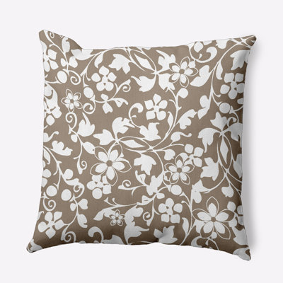 Coussin décoratif en polyester floral
