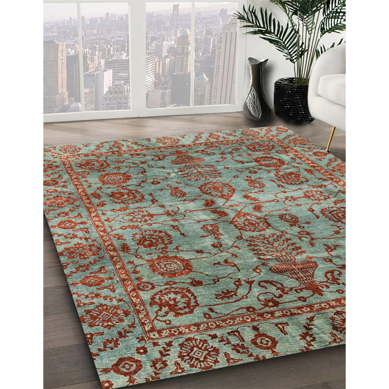 Abstract Indoor Rug, Square 7'