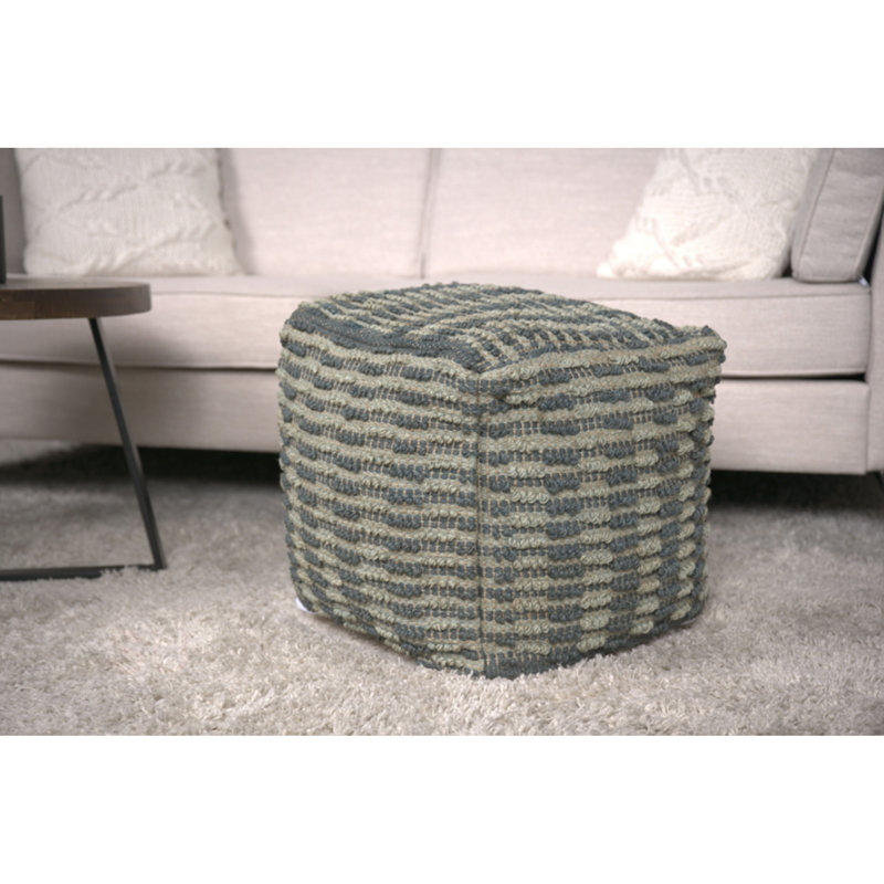 Walle Fabric Square Pouf