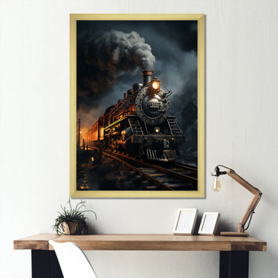 «Francea The Massive Steam Locomotive Belches Smoke II», reproduction sur toile