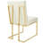 Privy Stainless Steel Upholstered Fabric Dining Chair-79535326-79535316