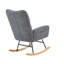 Chaise berçante en tissu Teddy