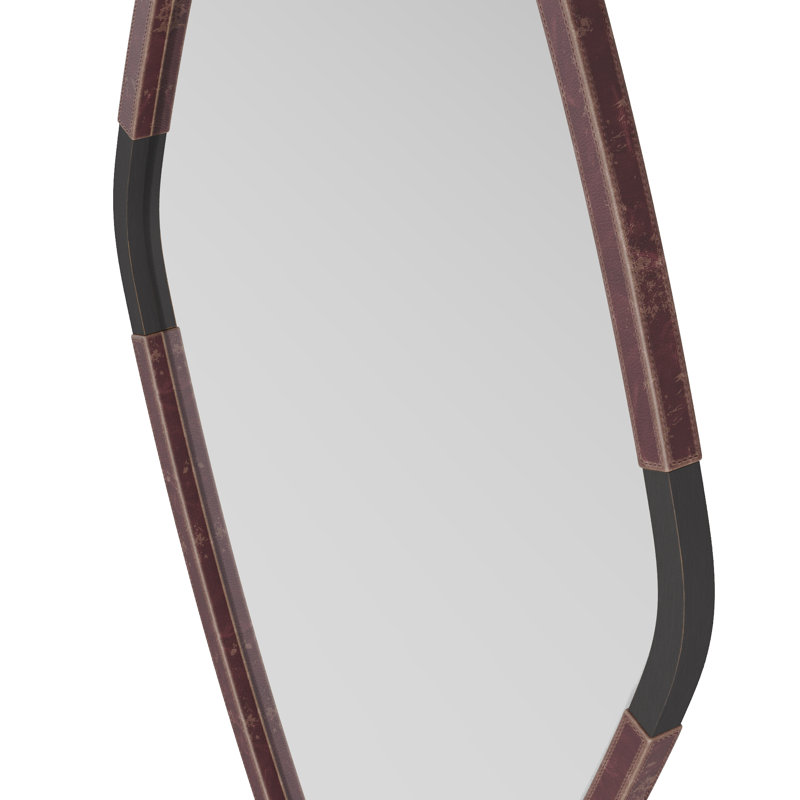 Brielle Diamond Brass Mirror