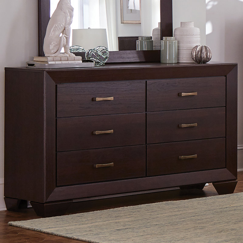 Commode double l 6,6 po Canmore, Cacao foncé