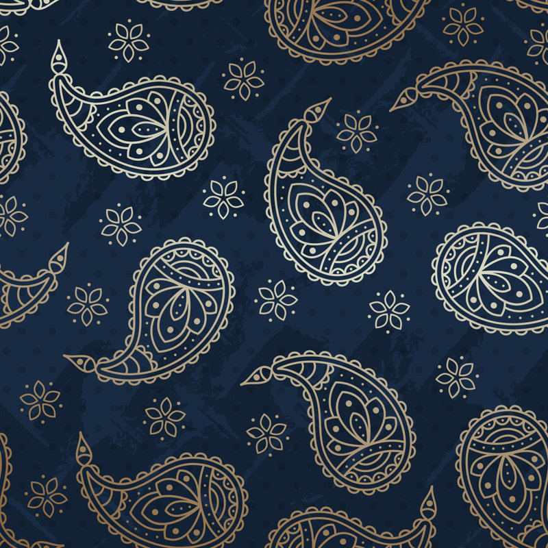 " Paisley Background ", 20" H x 20" W  