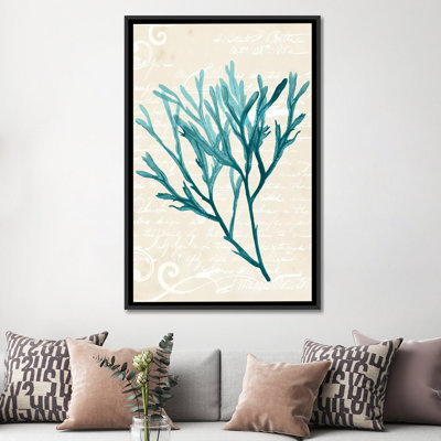 «Teal Seaweed III», impression sur toile