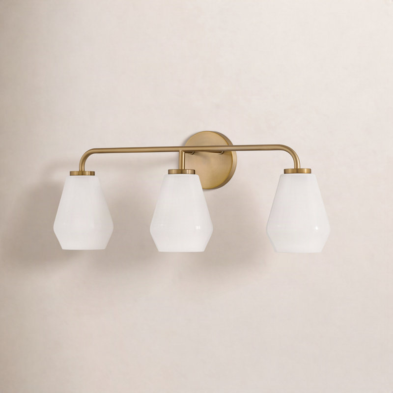 Caravella 3 - Light Vanity Light, Lacquered Brass