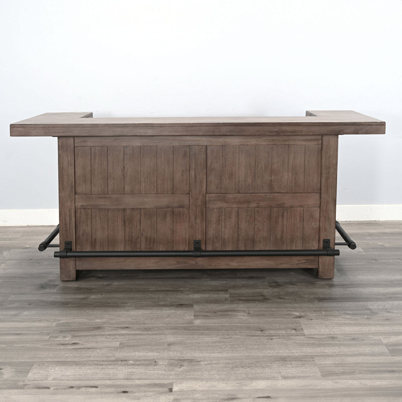 Gridley 80 " L Home Bar, Buckskin