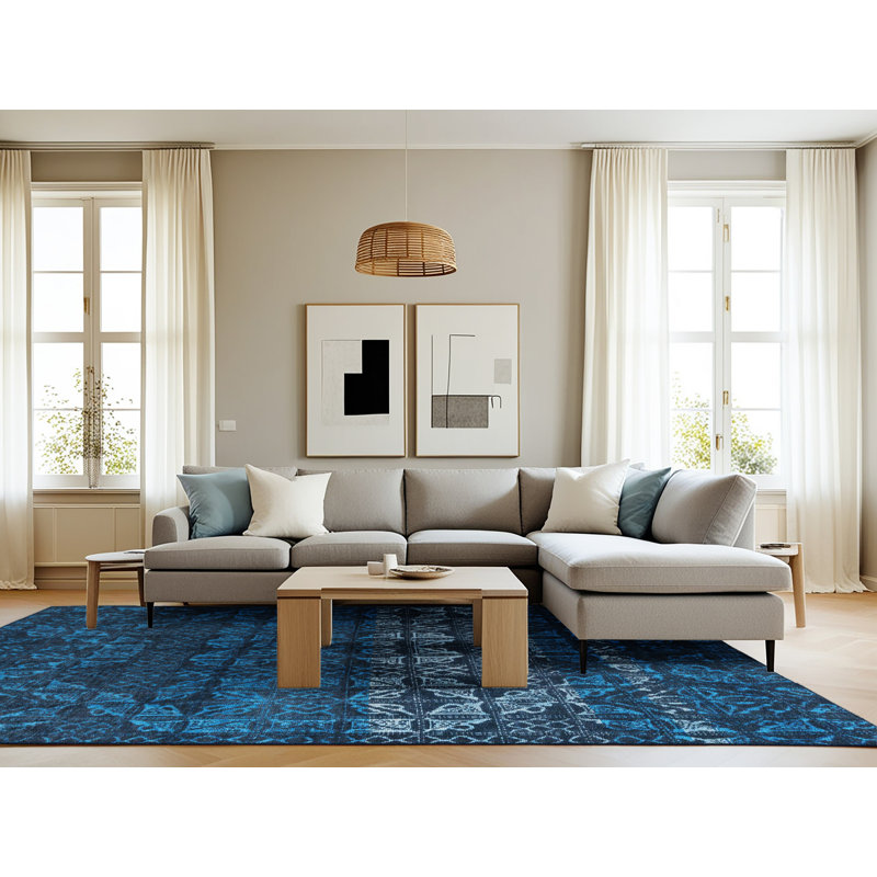 Abstract Indoor Rug, Rectangle 8' x 10'