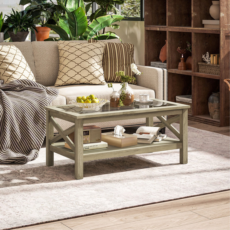 Table basse en verre