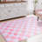 Plaid Shag Rug 5x7 ft, Washable Rug for Bedroom, Living Room, Fuzzy Non-Slip Carpet for Kids, Toddler Room, Nursery & Playroom-940486049-947190241