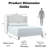 Upholstered Wingback Platform Bed With Solid Wood Legs,Chenille Fabric,No Box Spring Needed,King Size-1918078561