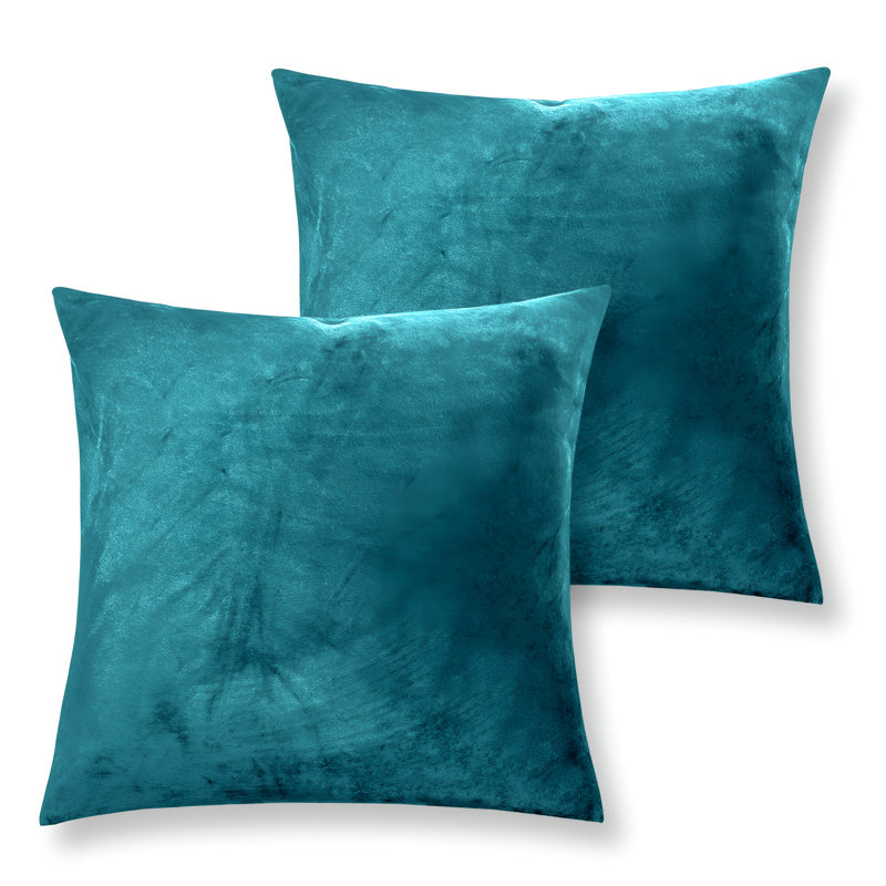 Velvet Scatter Cushion Cover, Teal