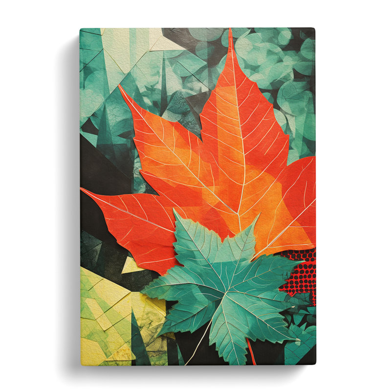 Ivy Leaf Constructivism - Wrapped Canvas, 60cm H x 40cm W x 3cm D