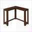 Table basse d'angle compacte en stratifié brun - Style contemporain pour vestibule et chambre à coucher-672139394