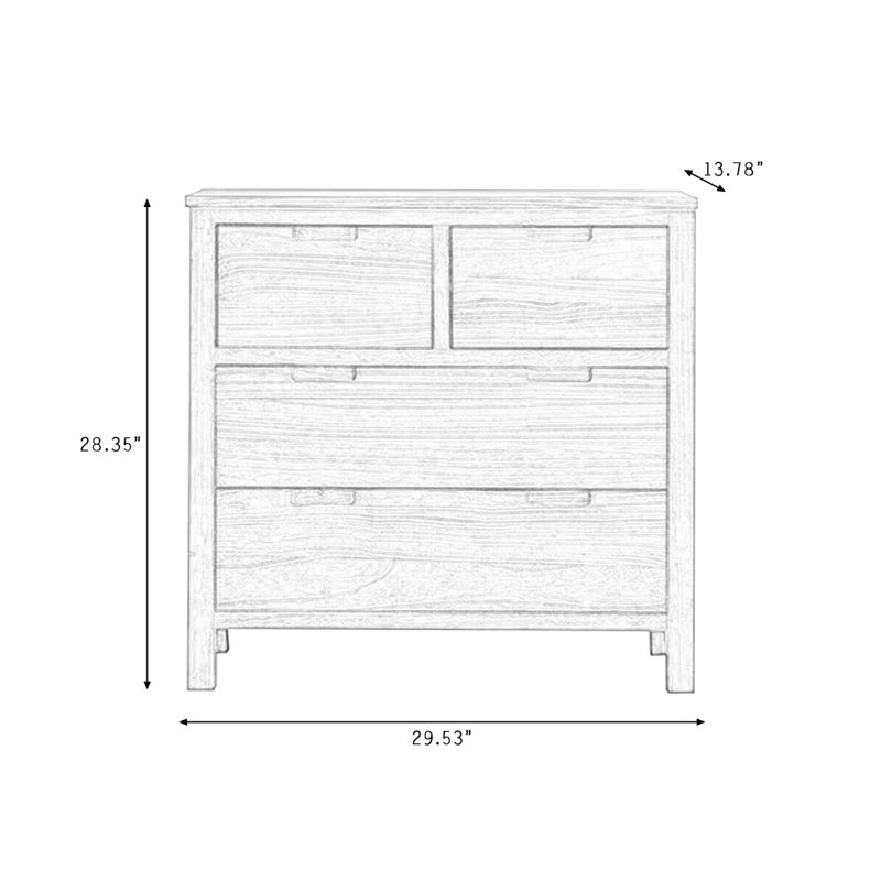 Retro Walnut Solid Wood Sideboard