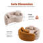 Canapé modulaire courbé en S en chenille: double profondeur (21,3 po 26,8 po), beige, sans assemblage, compact pour les petits espaces, 400 lb, L 66,9 po-727517530