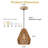 Yingst 3 Pack Boho Rattan Pendant Light-1270436022