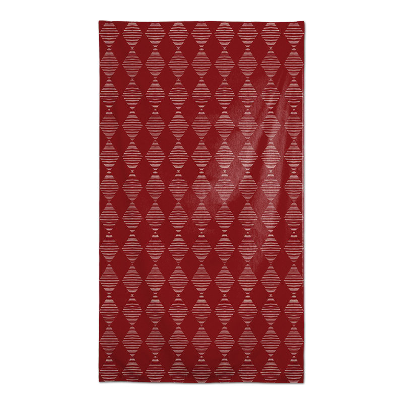 Hansen Geometric Tablecloth, Red