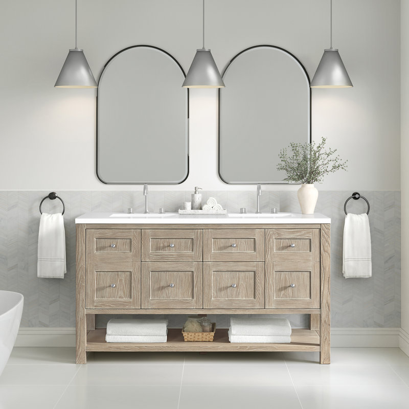 Rohe Stainless Steel Arch Mirror, Matte Black