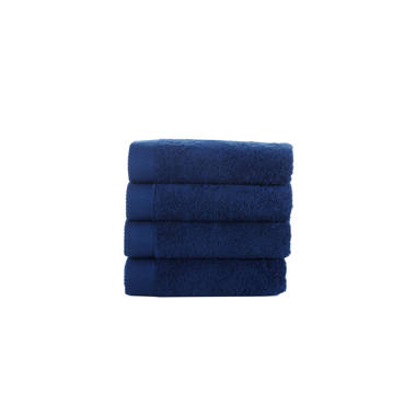 Brooks Brothers Solid Signature 4 Pcs Wash Towels - Navy