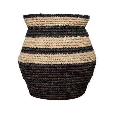 Striped Seagrass Basket