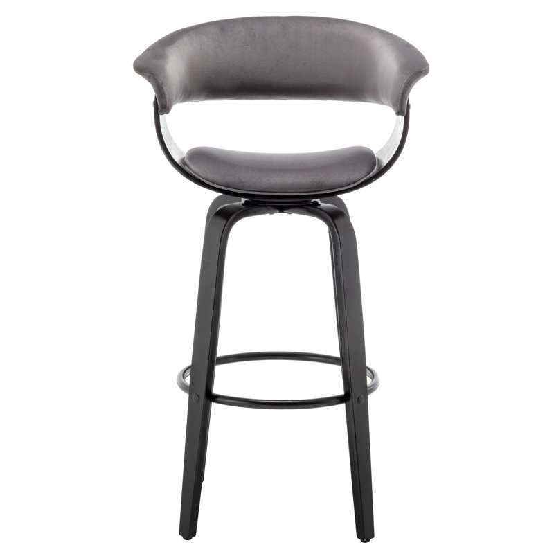 Adrista Upholstered Counter Stool, Gray