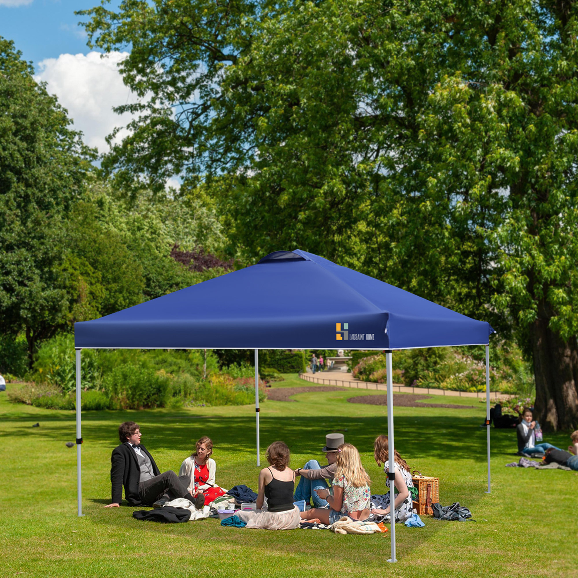 ling 10/''X10/'' Pop Up Canopy,Portable Folding Instant Canopy Tent