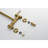 Brass Pot Filler Wall Mount - Gold, Corrosion Finish, Easy Water Control Modern Brass, To Clean, Drip-
