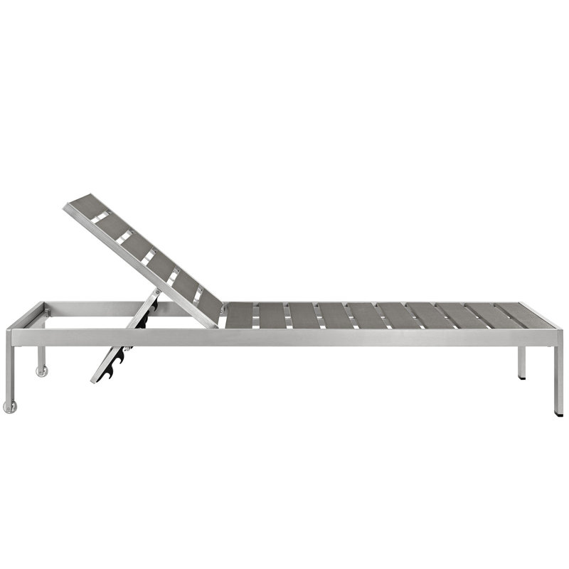 Méridienne d'extérieur moderne en aluminium