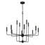 Lustre linéaire à intensité variable 12 lumières Treyvion-864704094