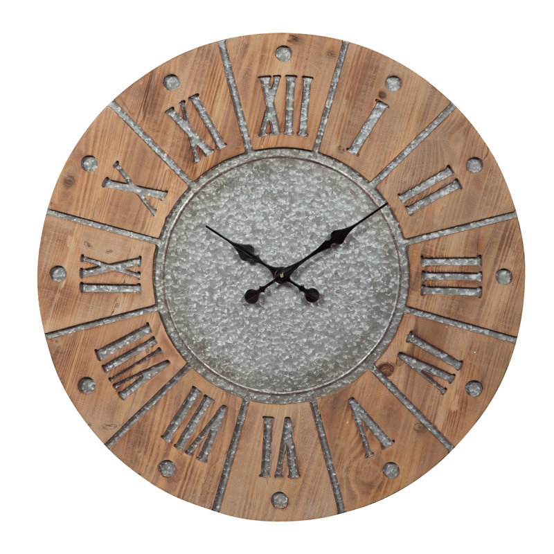 Très grande horloge murale de 31 po Foulton